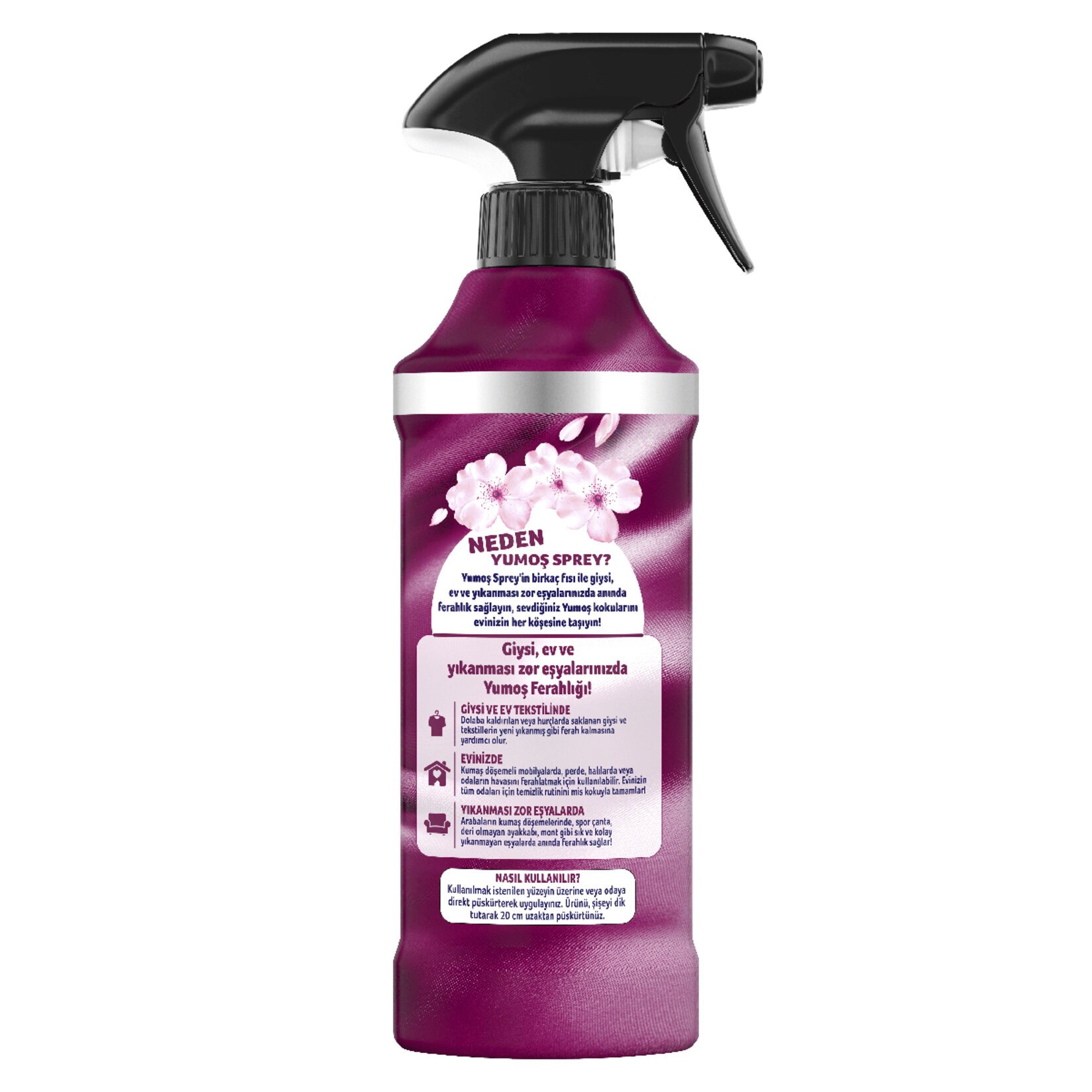 yumos-air-freshener-spray-volume-450-ml خرید و قیمت اسپری خوشبو کننده هوای یوموشYumoş با رایحه ساکورا حجم 450میل